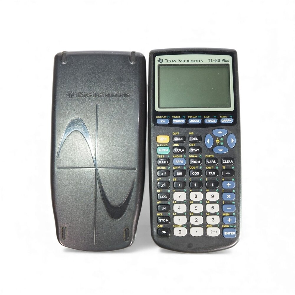 Texas Instruments TI-83 Plus Graphing Calculator W/ Cover Black‎
